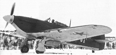 Hawker Hurricane (n/s Z5252) dowódcy lotnictwa Floty Północnej. Samolot ten był uroczyście przekazany generałowi A.A. Kuzniecowowi 25 września 1941 roku.
