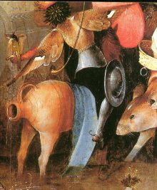 4.Bosch, Kuszenie św. Antoniego (fragment)
